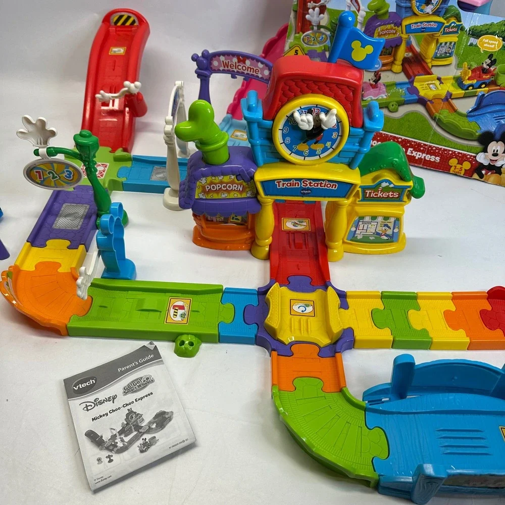 VTech Go Go Smart Wheels Disney Mickey Choo-Choo Express Minnie Ice Cream 9 Cars